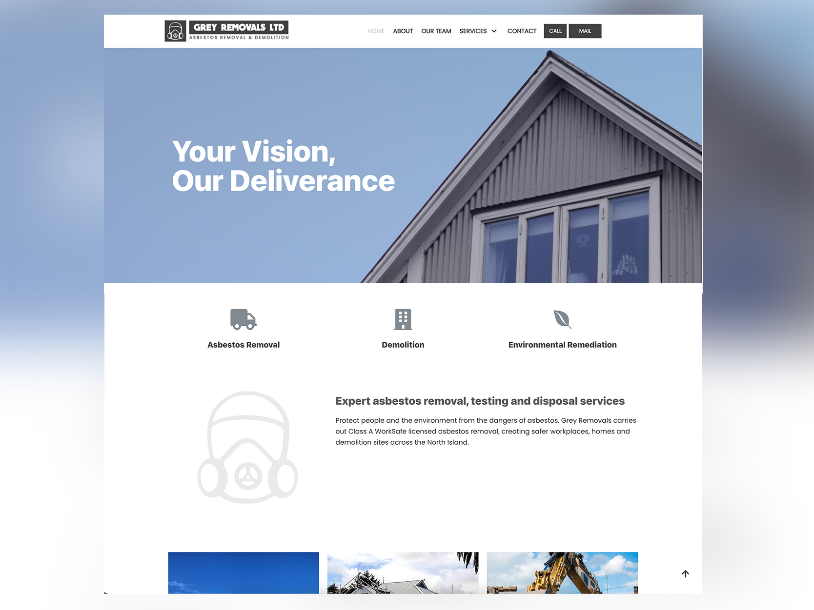 Example of Grey Removals Ltd / Website Design