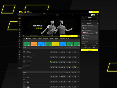 Parimatch: Full home page bet betting bookmaker bwin casino fonbet gambling interface ligastavok mobileui onlinecasino parimatch soccer sports sportsbook sportsfeed userinterface