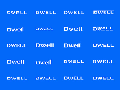 DWELL wordmark concepts branddesign branding brandingdesign dbworkplay design icon illustration logo logodesign logodesigner logodizajner logomark logos logotext logotype logowording symbol visual identity wordmark