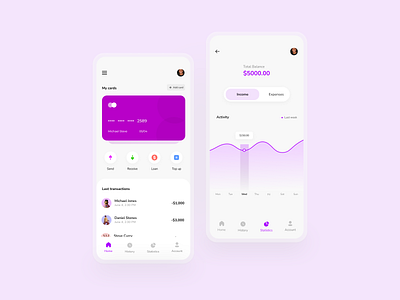 FinTech App ui ui ux ui design uidesign uiux ux uxdesign