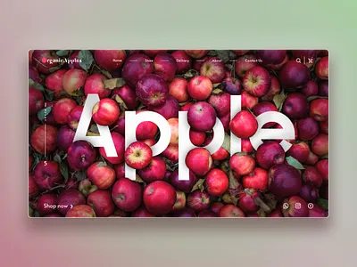 Organic Apples | Concept design behance branding ecommerce graphic design web web design