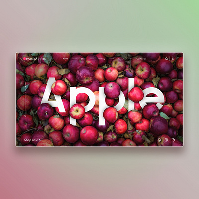 Organic Apples | Concept design behance branding ecommerce graphic design web web design