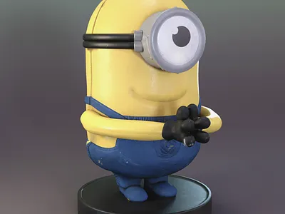 Used McDonald's Minion Toy | 3D project 3d character graphic design modeling