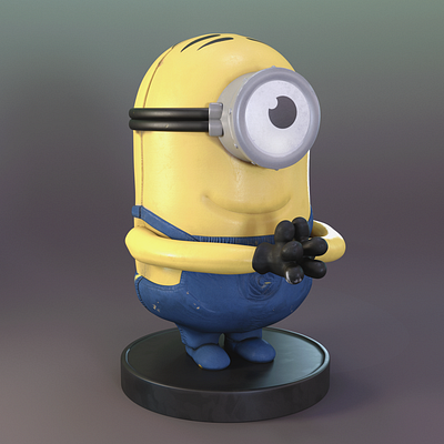 Used McDonald's Minion Toy | 3D project 3d character graphic design modeling