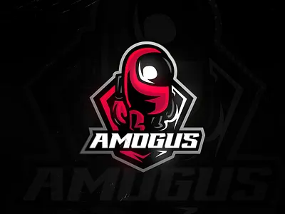 Amogus mascot logo amogus among us branding design illustration imposter logo mascot mascot logo sus sussy baka typography ui ux vector