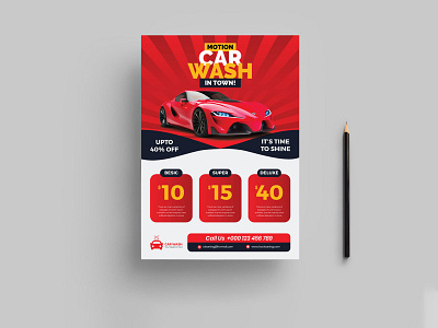 Car Wash Flyer promotion