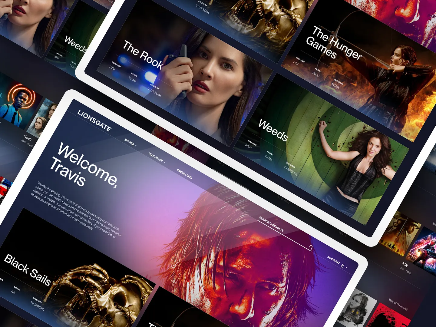 Lionsgate: A Modern TV Website Design Showcase