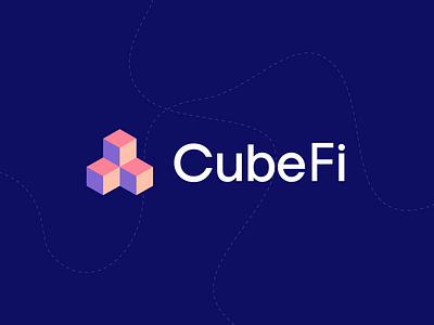 CubeFi - DeFi platform Logo brand brand identity branding crypto design icon illustration illustrator logo logo design logomark logos mark minimal saas tech