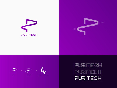 Puritech Logo Showcase brandidentity branding design graphic design logo minimal vector