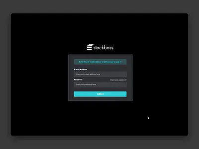 Stackboss - Cloud Management Platform clean cloud platform dark layout stackboss ui user interface ux web app