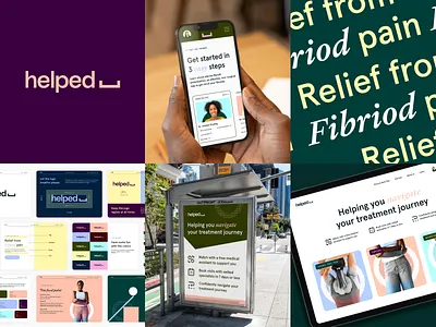 Helped Case Study ad b2b brand brand book brand designer brand guide brand identity branding design icon illustration logo saas typography web designer webflow website