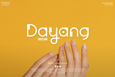 Dayang Font culture dayang font display font geometric organic typography