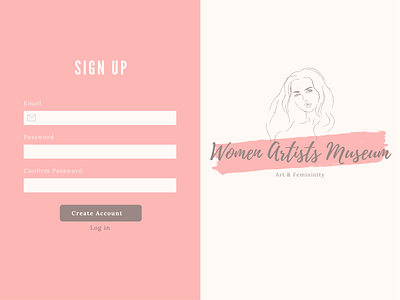 Sign Up page dailyui login