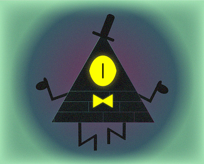 Bill Cipher bill bill cipher design flat flatdesign graphic design gravity falls illustration