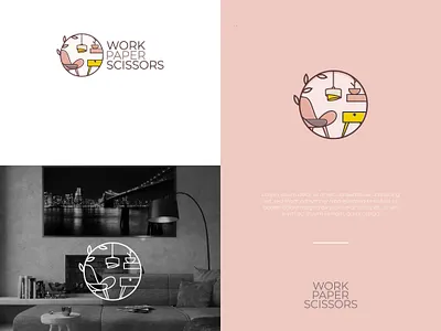 Interior Design Logo Concept furniture illustration logo minimalistic simplistic