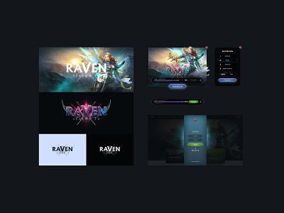 RaVeN Mu additional Ui art fantasy game gaming launcher mmorpg mu muonline play roleplay