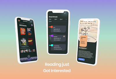 Readly.io app design ui