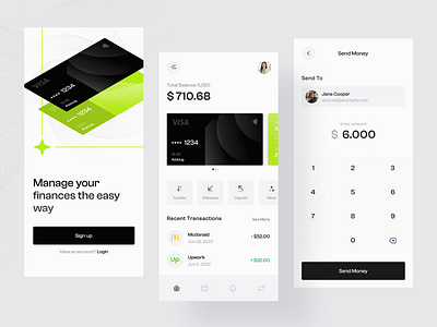 OniBank - Banking Mobile App 💳 app bank banking banking app dashboard design finance finance app financial mobile mobile app online ui ui app uiux ux wallet app