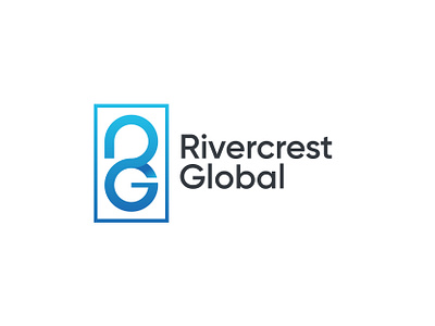 Logo Rivercrest Global bold clean design graphic design letter logo luxury minimal modern