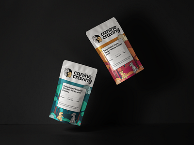 Canine Craving | Packaging Design branding design food illustration packaging pet