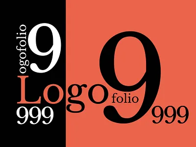 Cover for Logo Folio design logo typography