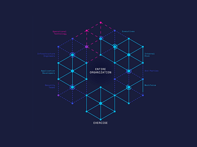 Immersive Labs Program Animation 3d animation branding cyber diagram organization saas security