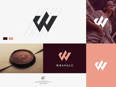 W Monogram logo design branding design elegant illustration letter logo monogram logo simple ui vector