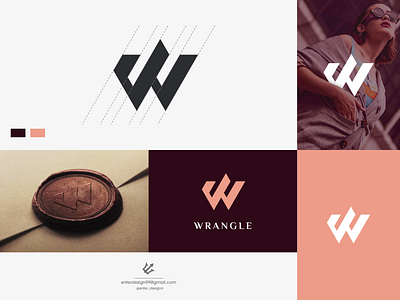 W Monogram logo design branding design elegant illustration letter logo monogram logo simple ui vector