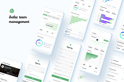 Sales Man App design design mobile app typography ui ux