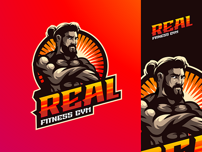 Muscle logo design brand branding character design designs esport illustration logo masculine ui