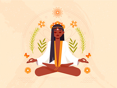 Pachamama - Mother Earth colorful earth illustration mother earth nature pachamama vector