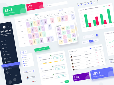 School Management Software app app design application ui development ui ux