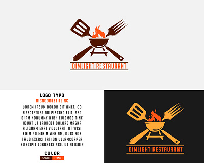 BBQ Restaurant Logo abstract logo app logo design bbq brand identity branding business logo creative logo design fire graphic design illustration logo logo design minimalistic mordern logo online store restaurant logo symbol unique logo