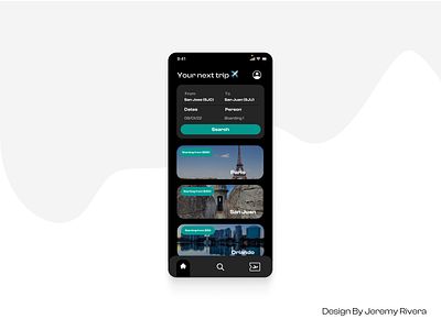 Plane Tickets - Mobile App UX/UI Homepage Darkmode app branding casestudy design illustration logo typography ui ux vector