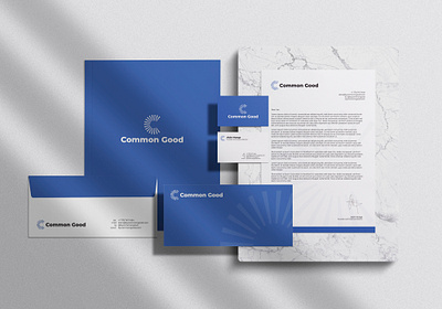 Common Good Stationery brand identity brand strategy branding business card design graphic design logo logotype stationery