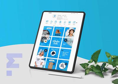 Instagram Tablet Mockup art branding creative design design template illustration instagram modern new psd mockup tablet technology