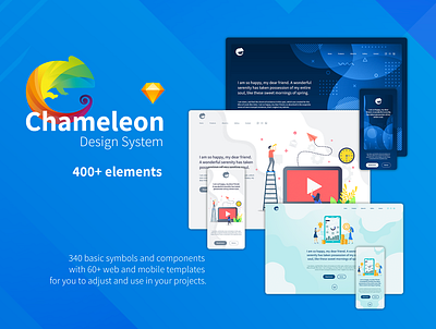 Chameleon Design System app branding design icon logo typography ui ux