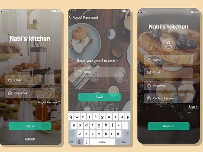 Nabi's kitchen branding graphic design s