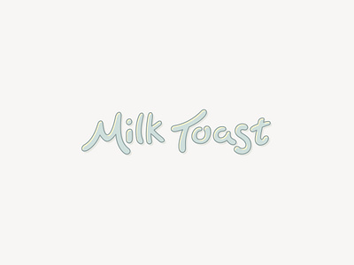 Milk Toast Designs drawn hand handdrawn handlettering handwritten lettered lettering logo procreate written