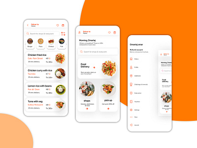 Foo Delivery-Mobile App android app app design graphic design ios design mobile app ux