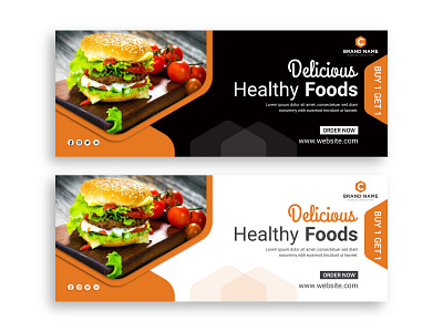 Food Facebook Cover Design | Restaurant Web Banner Design advertising banner branding cover photo design facebook cover facebook post fast food banner food banner food facebook cover design food flyer food menu food poster instagram post linkedin banner restaurant social media post template twitter web banner