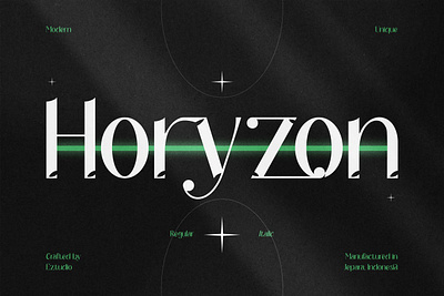 Modern and Unique Font - Horyzon advertising branding classy display display font elegant fashion font fonts lettering logo magazine minimalist modern sans serif serif stylish typeface typography unique