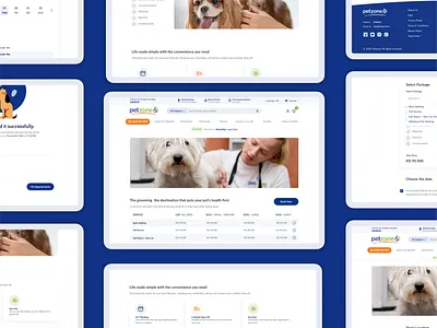 Pet Grooming - Petzone Web app design ui ux