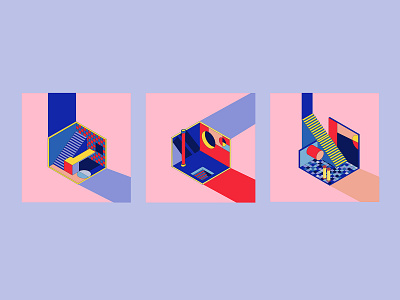 Mondrian colours- cover illustration design graphic design illustration vector