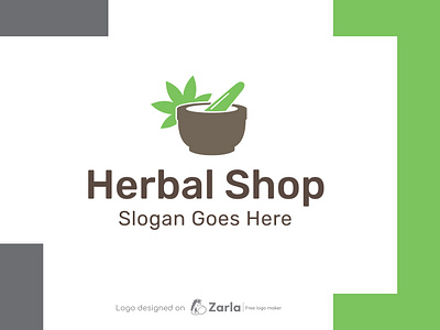 Herbal Shop Logo branding free logo free logo maker herbal shop logo leaf logo logo logo design logo maker marijuana logo marijuana oil logo