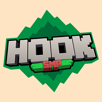 HookSMP logo commission branding graphic design icon illustration logo minecraft