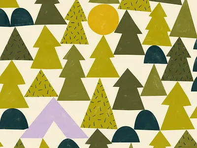 Camping pattern snip camp camping flat forest geometric illustration nature outdoor outdoors pattern shapes surface pattern tent texture trees vector