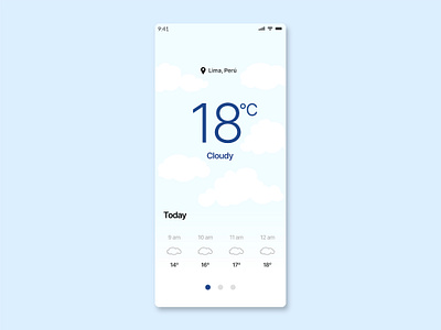 Weather app design temperature ui weather