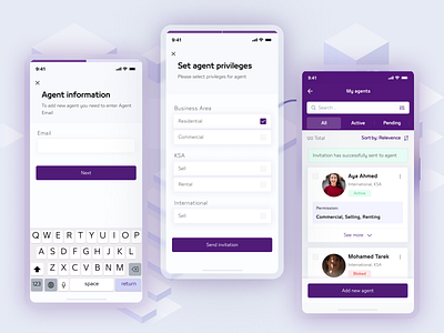 Add Agent - Dar Al Arkan App design ui ux