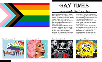 Pride Magazine Layout magazine layout photoshop pride web design